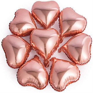 Rose Kalp Folyo Balon 60 Cm