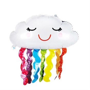 Saçaklı Bulut Folyo Balon 75x45 Cm