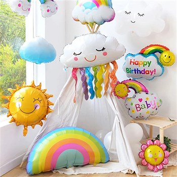 Saçaklı Bulut Folyo Balon 75x45 Cm