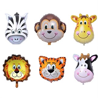 Safari Dekoratif Folyo Balon Seti 6 Adet