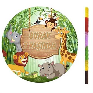 Kişiye Özel Safari  Pinyata + Sopası