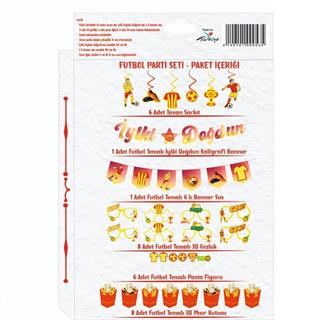 Sarı Kırmızı Temalı Parti Seti