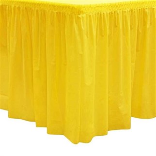 Sarı Masa Eteği Plastik 