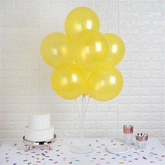 Sari Metalik Balon 20 Adet