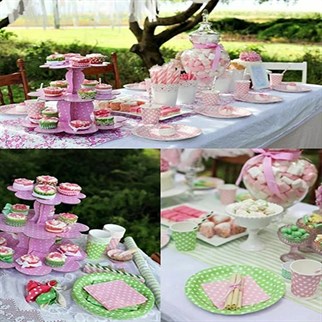 Sarı Puantiyeli Karton Tabak 8 Adet