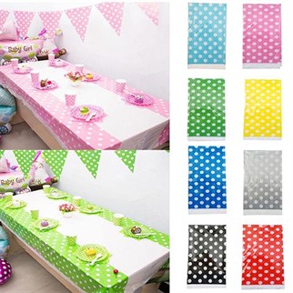 Sarı Puantiyeli Masa Örtüsü 120 x 180 cm