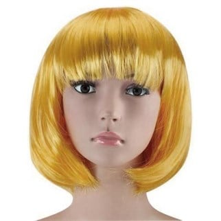Gold Renkli Kısa Peruk Saç