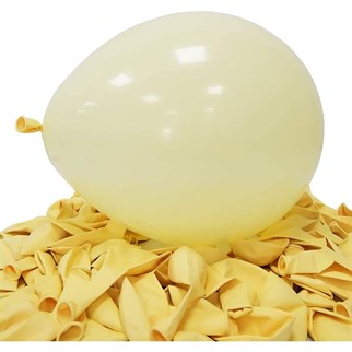 Sarı Renkli Makaron Balon 100 Adet