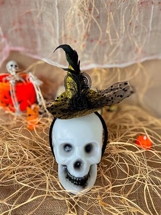 Sarı Simli Cadı Şapkası Taç