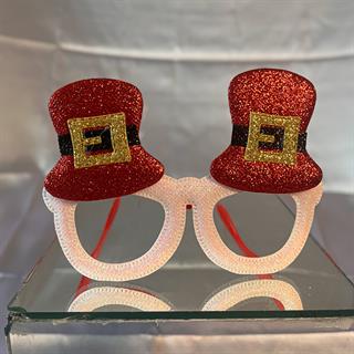 Simli Şapka Gözlük Beyaz