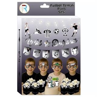 Siyah Beyaz Temalı Parti Seti