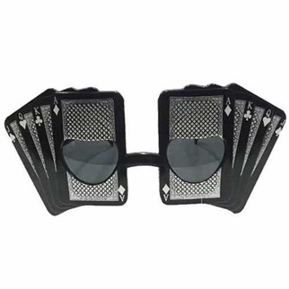 Siyah Renkli İskambil Kağıdı Parti Gözlüğü