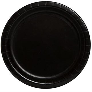 Siyah Karton Tabak 23 Cm 8 Adet