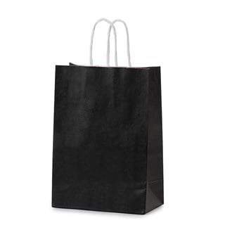 Siyah Renkli Kraft Çanta 25 x 31 Cm 25 Adet
