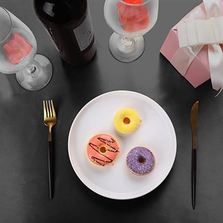 Siyah Renkli Saten Masa Örtüsü