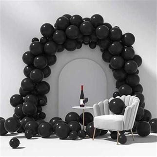 Siyah Zincir Balon Seti