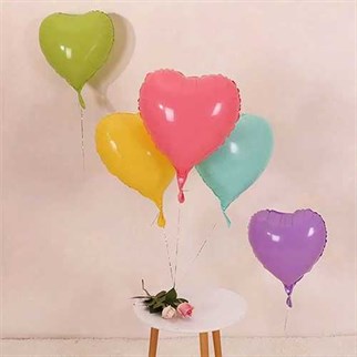 Soft Yeşil Renk Kalp Balon 45 Cm