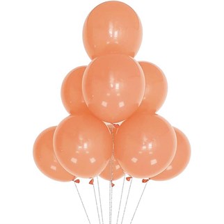 Somon Renkli Makaron Balon 100 Adet