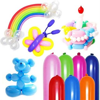 Sosis Balon Karışık Renkli 100 Adet