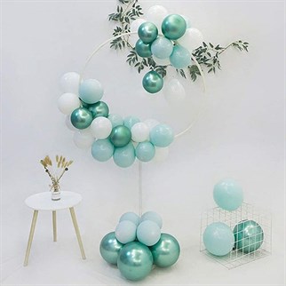 Su Yeşil Renk Krom Balon 10 Adet