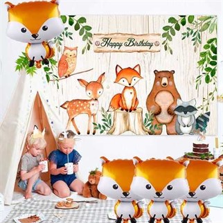 Tilki Şekilli Folyo Balon 56 x 46 Cm