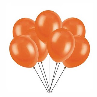 Turuncu Balon Metalik 100 Adet