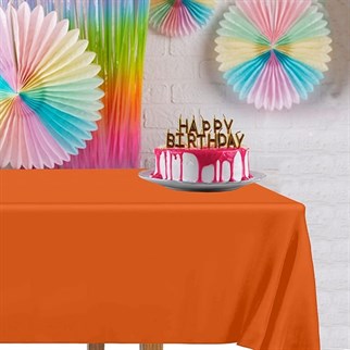 Turuncu Masa Örtüsü Plastik