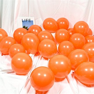 Turuncu Metalik Balon 20 Adet