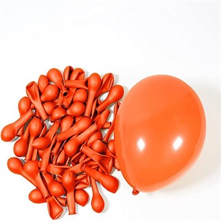 Turuncu Metalik Balon 20 Adet