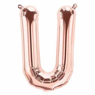 U Harf Folyo Balon Gold Rose 76 Cm