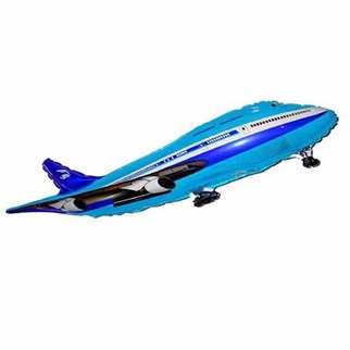 Uçak Folyo Balon Mavi Renk