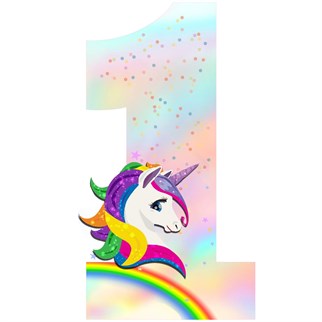 Unicorn 1 Yaş Masa Üstü Ayaklı Pano