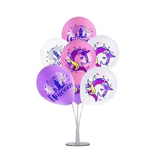 Unicorn Baskılı Lateks Balon 8 Adet