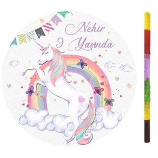 Kişiye Özel Unicorn  Pinyata + Sopası
