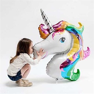 Unicorn Renkli Folyo Balon
