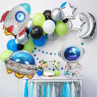 Uzay 4D Roket Folyo Balon