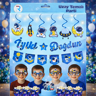 Uzay Temalı Parti Seti