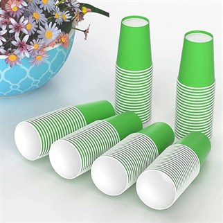 Yeşil Karton Bardak 8 Adet