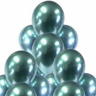 Yeşil Krom Balon 50 Adet
