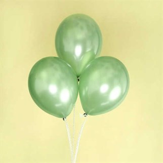 Yeşil Metalik Balon 20 Adet