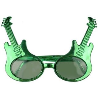 Yeşil Renkli Gitar Parti Gözlüğü