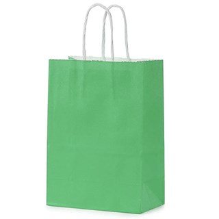 Yeşil Renkli Kraft Çanta 31 x 41 Cm 25 Adet