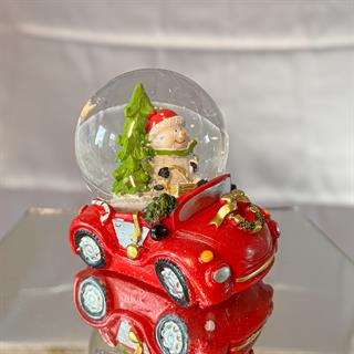 Yılbaşı Arabalı Kar Küresi Noel Baba