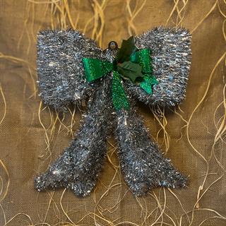 Yılbaşı Gümüş Fiyonk Asma Süs