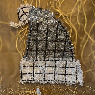 Yılbaşı Gümüş Şapka Asma Süs