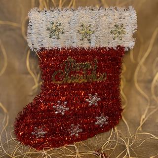 Yılbaşı Kırmızı Çorap Asma Süs