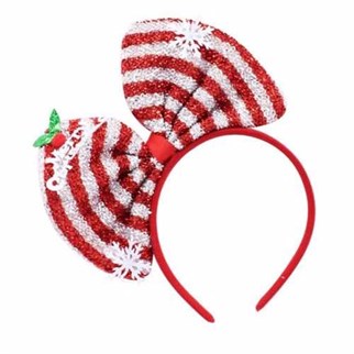 Yılbaşı Taç Kırmızı Beyaz Fiyonklu