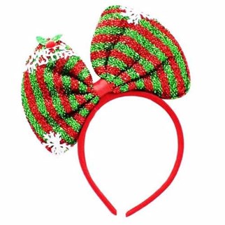 Yılbaşı Taç Kırmızı Yeşil Fiyonklu