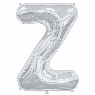Z Harf Folyo Balon Gümüş 100 cm