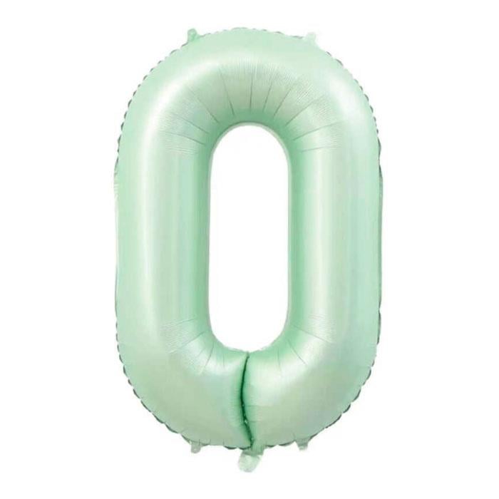 Su Yeşili Rakam Folyo Balon 100 cm0 Rakam Su Yeşili Folyo Balon 100 cm